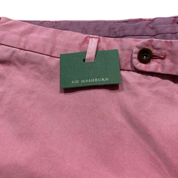 Sid Mashburn Garment-Dyed Flat Front Chino Sport Short 38 Nantucket Red Twill 7” - Picture 3 of 6
